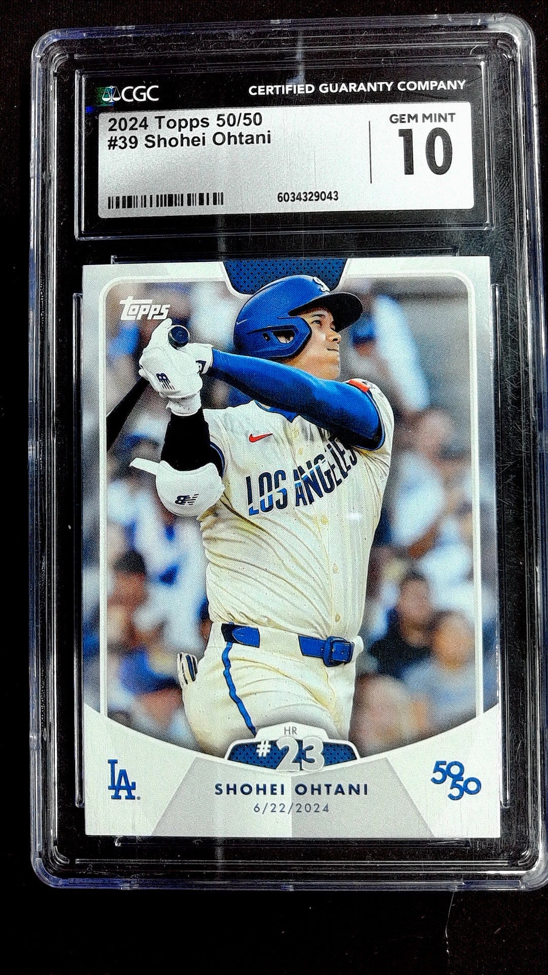 Shohei Ohtani #39 2024 Topps 50/50: Shohei Ohtani