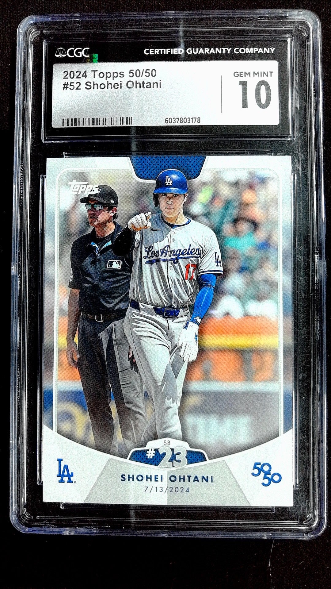 Shohei Ohtani #52 2024 Topps 50/50: Shohei Ohtani