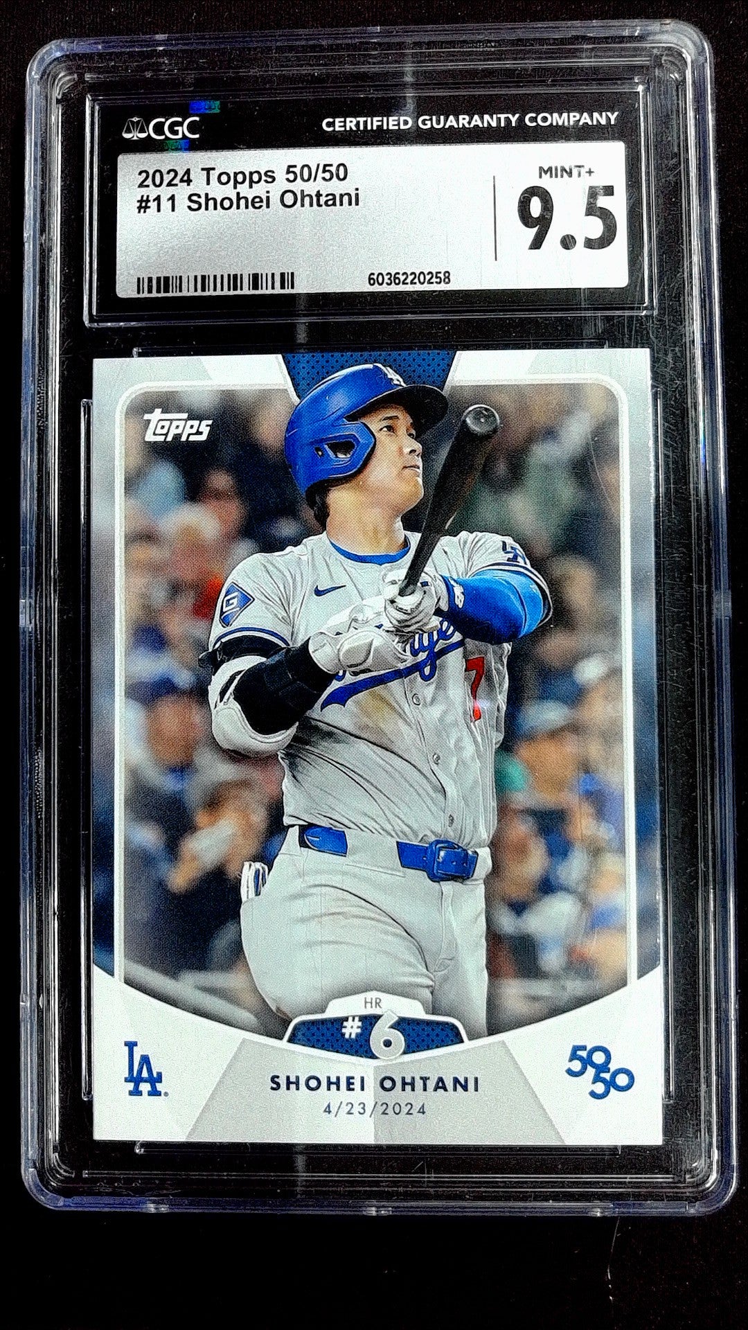 Shohei Ohtani #11 2024 Topps 50/50: Shohei Ohtani