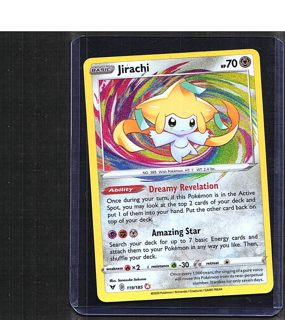Jirachi #119/185 SWSH04: Vivid Voltage Amazing Rare, Holo