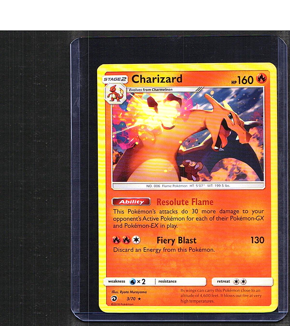 Charizard #3/70 Dragon Majesty Holo Rare, Holo