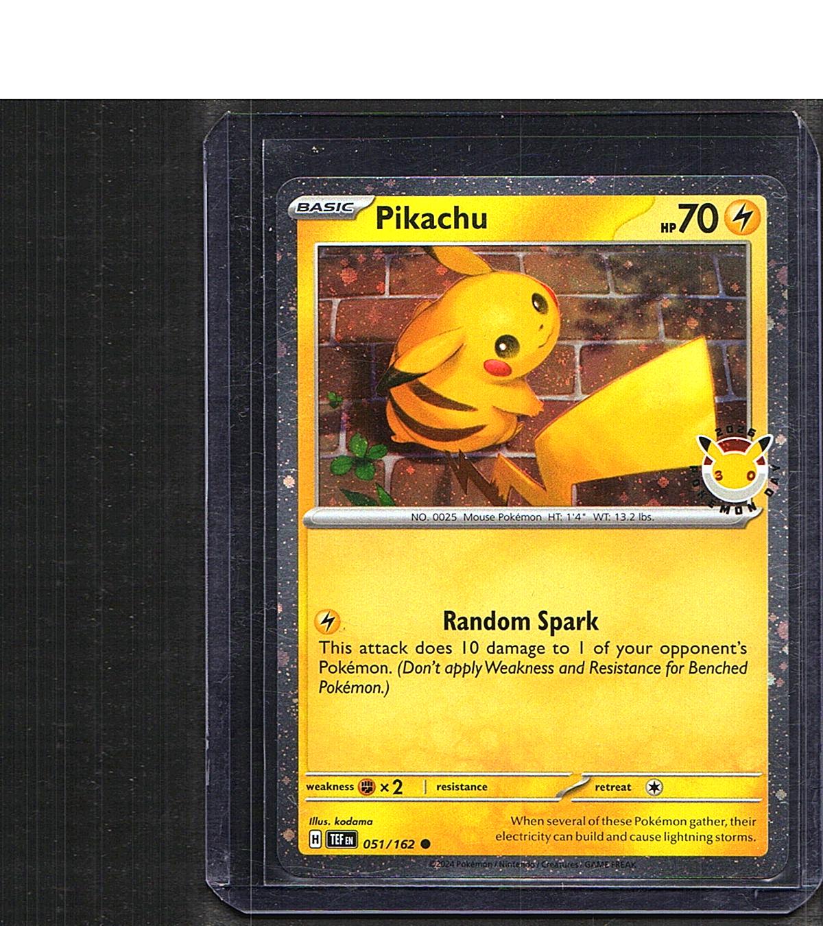 Pikachu (Pokemon Day 2026) #051/162 Miscellaneous Cards & Products Common, Holo