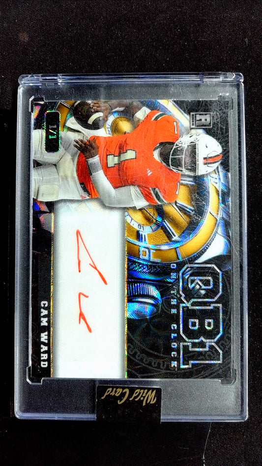 2024 Wild Card QB1 On The Clock - Draft Dreams Cam Ward #OCDD-CW2 #/1