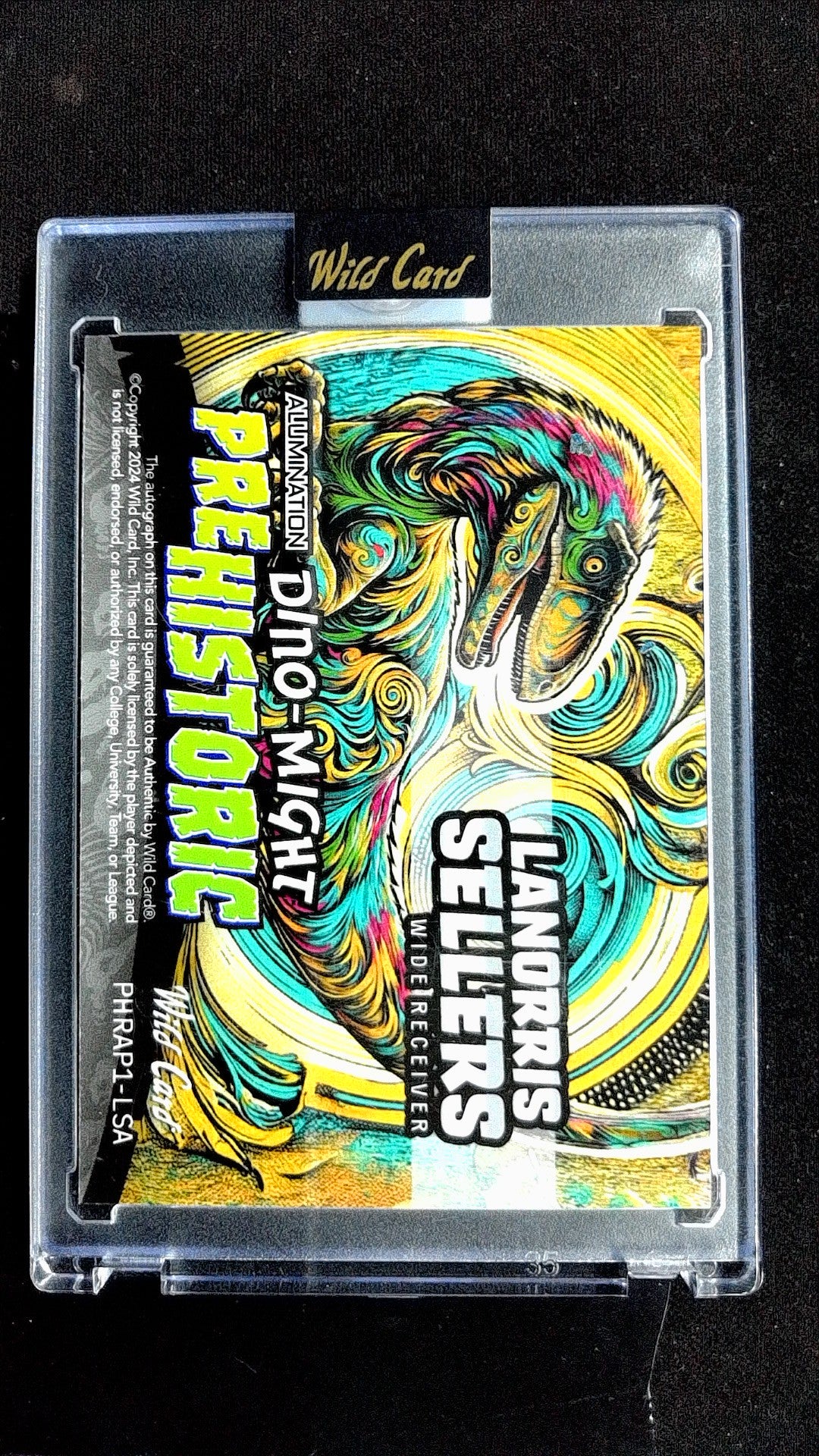 Lanorris Sellers #DMDA-DLLS 2024 Wild Card Alumination Dino-Might SN, Auto
