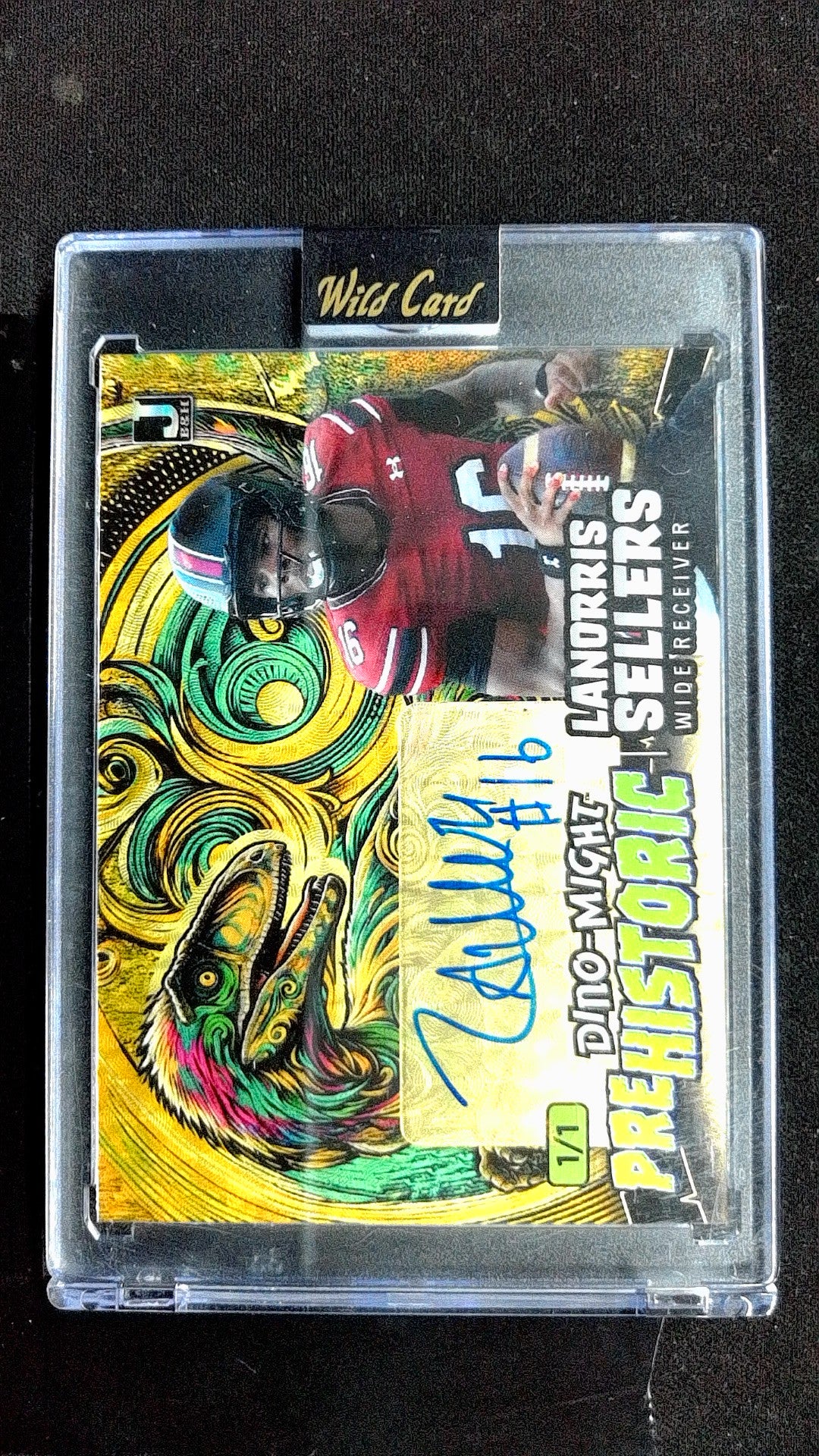 Lanorris Sellers #DMDA-DLLS 2024 Wild Card Alumination Dino-Might SN, Auto