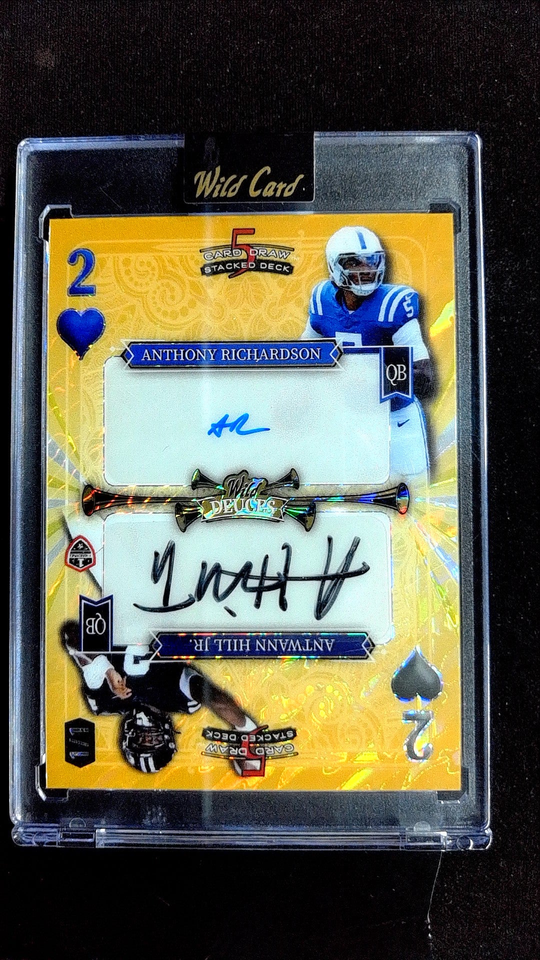 Anthony Richardson/ antwann hill jr. WDHH-ARAH gold auto, 1/1