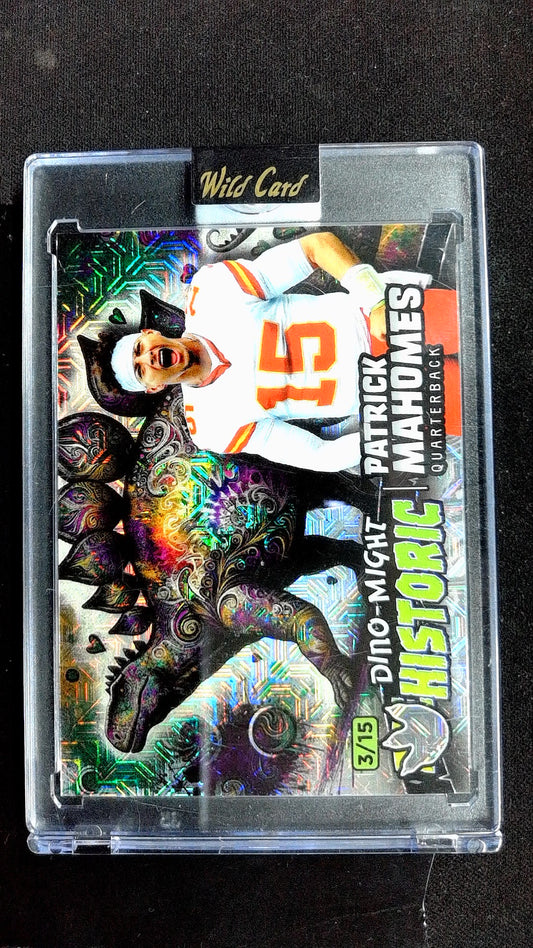 2024 Wild Card Alumination Pre-Historic Football Patrick Mahomes #PHSTG1-PM #/15