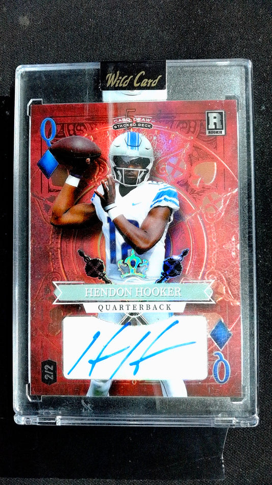 Queen of Diamonds Rainbow Red Hendon Hooker #SD-HHA #/2 Auto