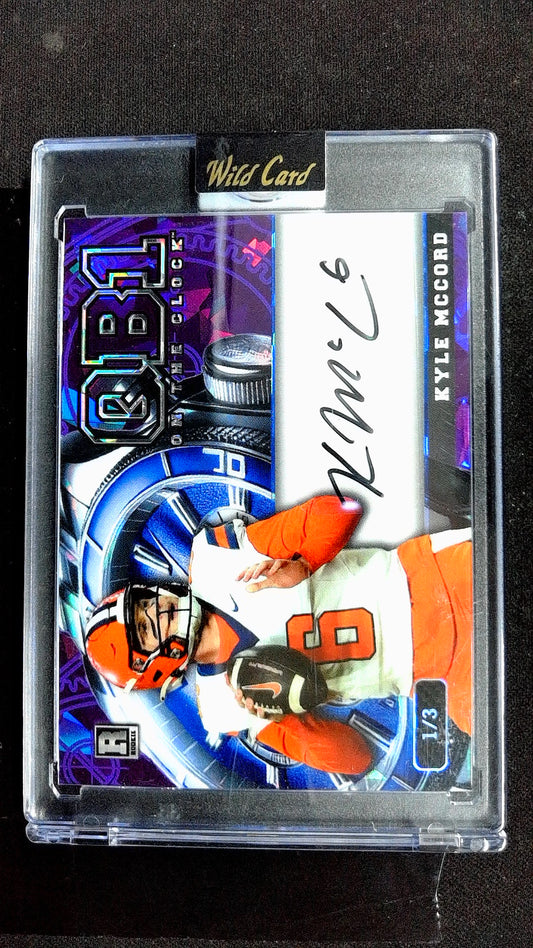 Purple Crystal Holographic Rainbow Kyle McCord #OCW-PL-KM 1/3