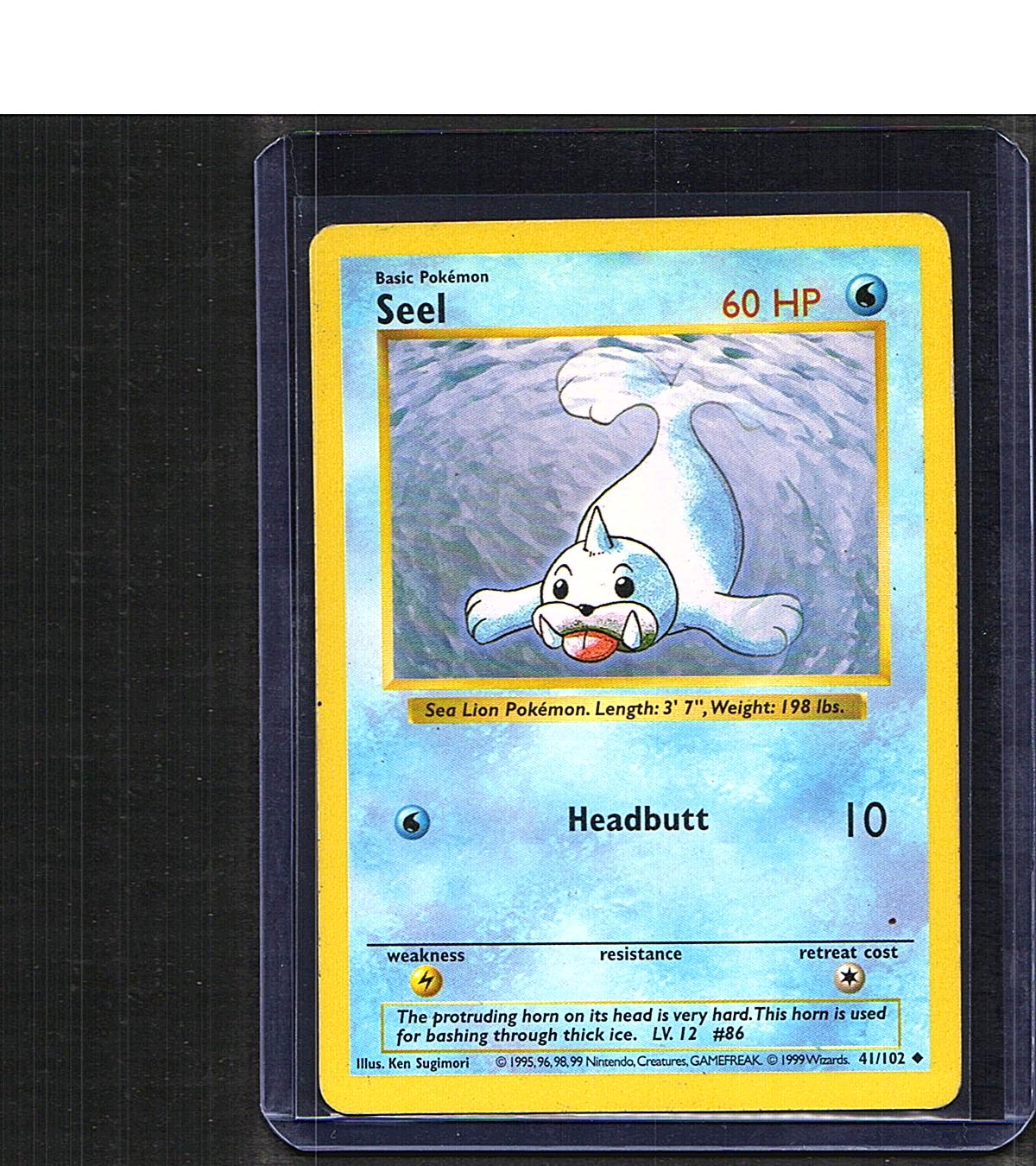 Base set shadowless Seel