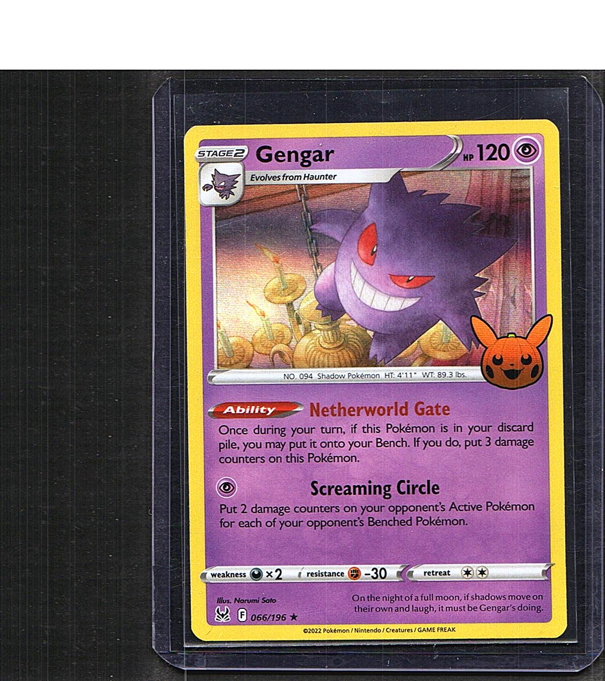 Trick or Trade BOOster Bundle 2023 Gengar (2022 Copyright Date) #066/196