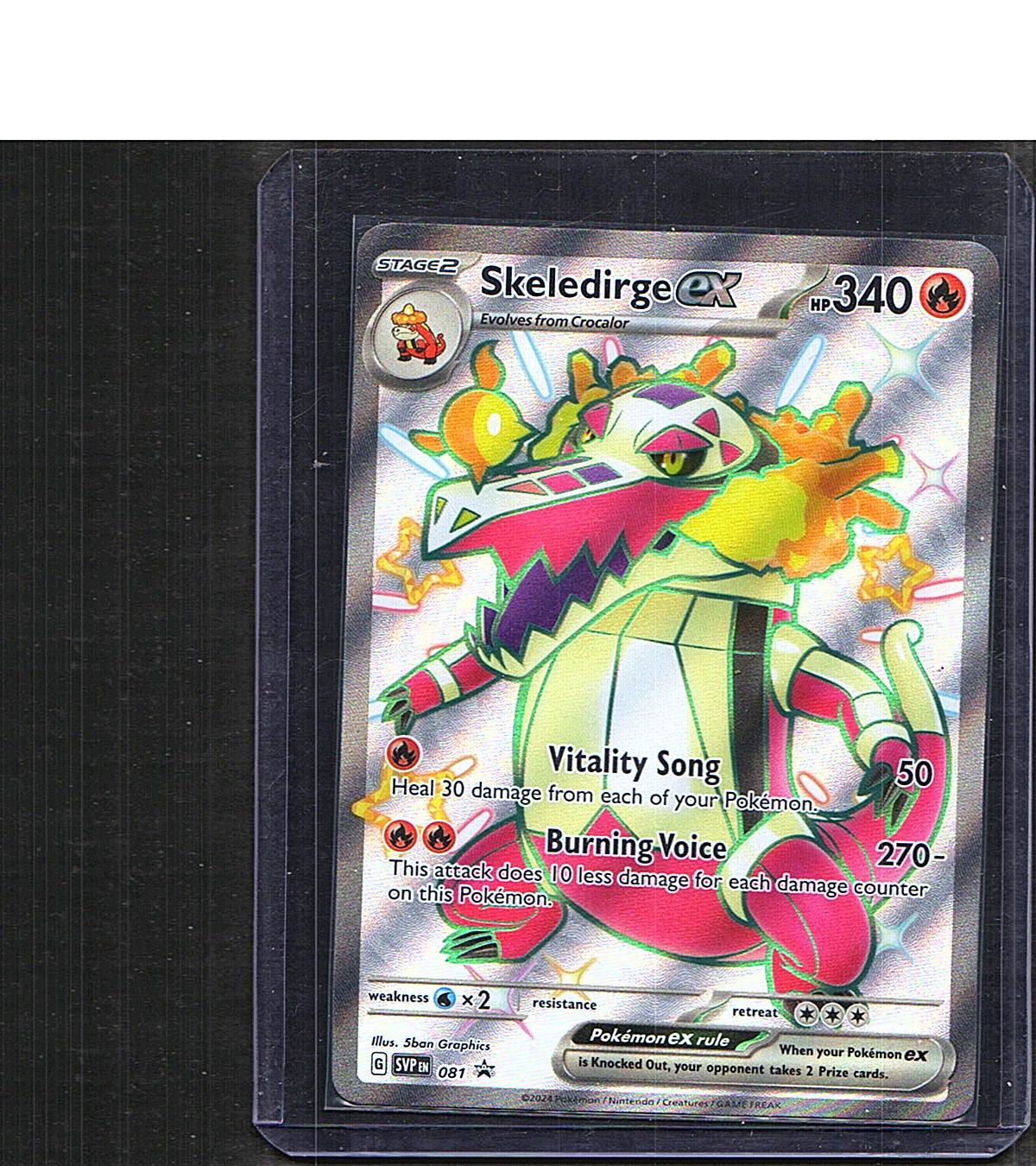 SV: Scarlet & Violet Promo Cards Skeledirge ex #081