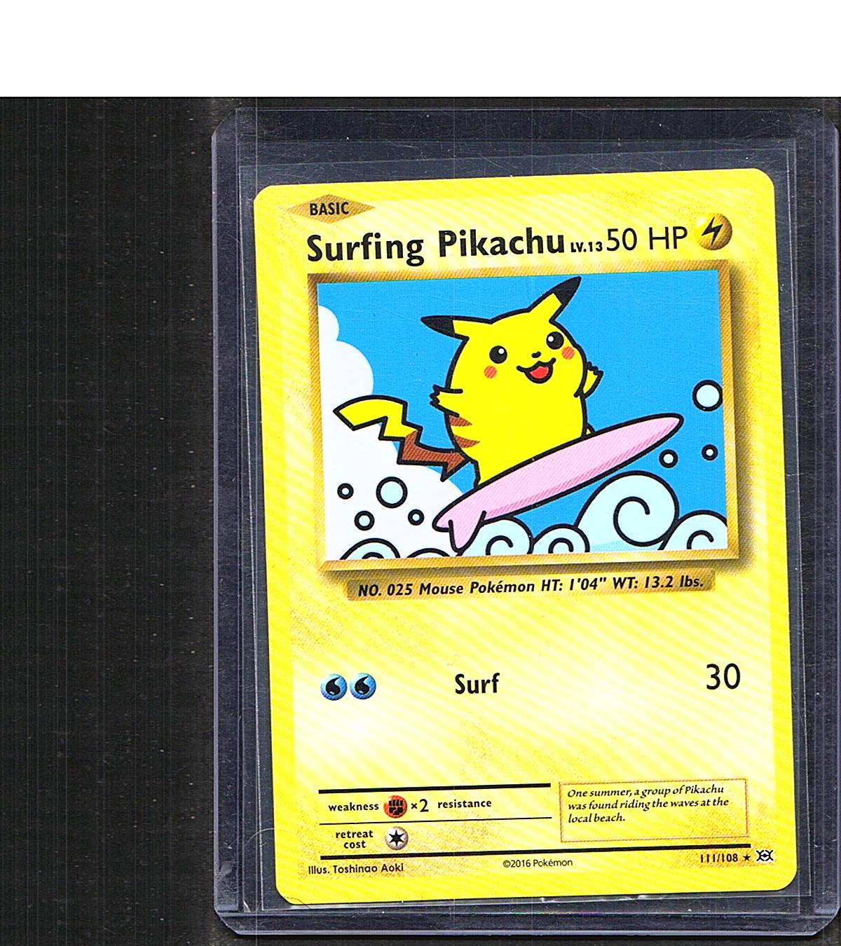 XY - Evolutions Surfing Pikachu #111/108
