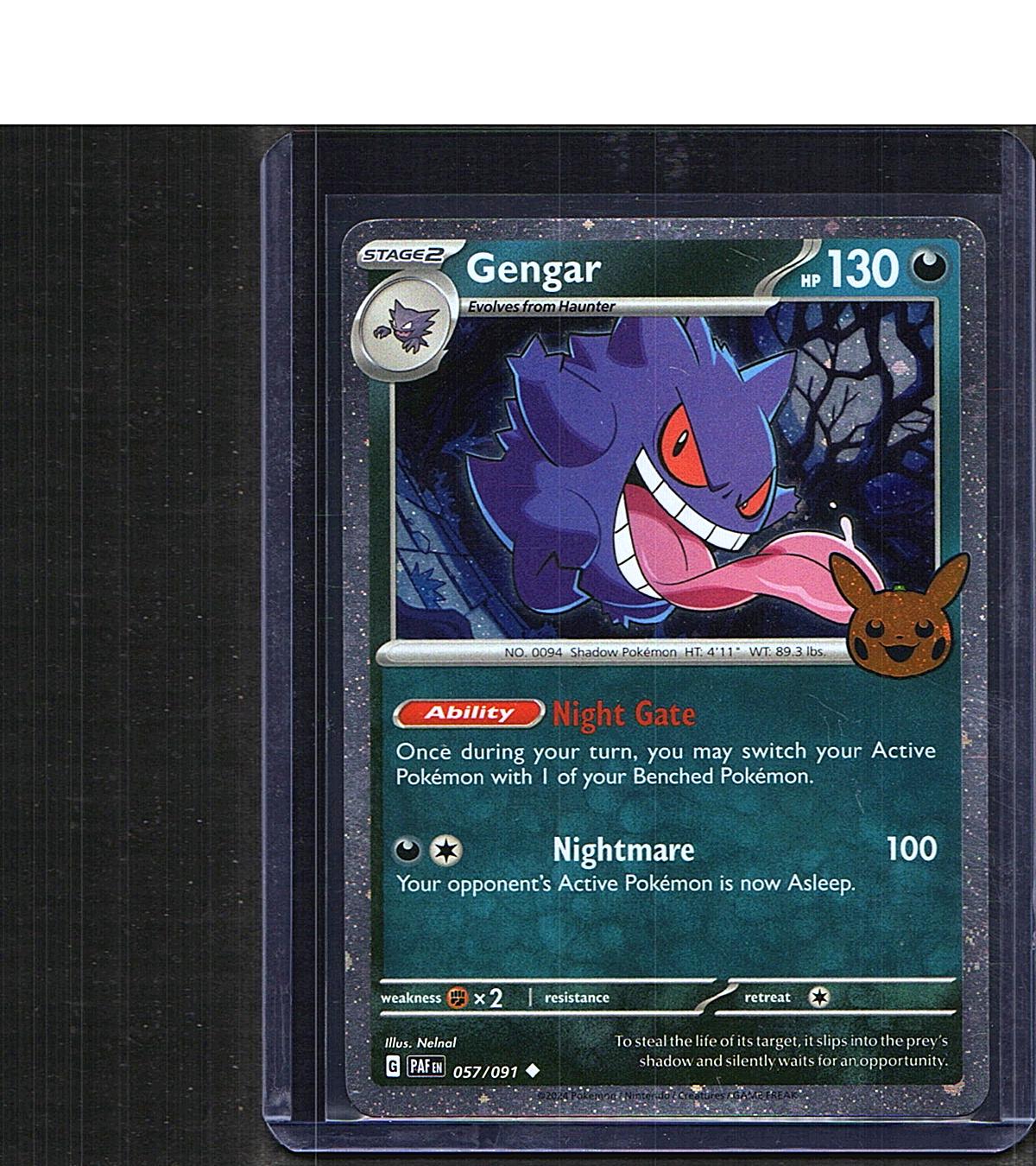 Trick or Trade BOOster Bundle 2024 Gengar (Cosmos Holo) #057/091