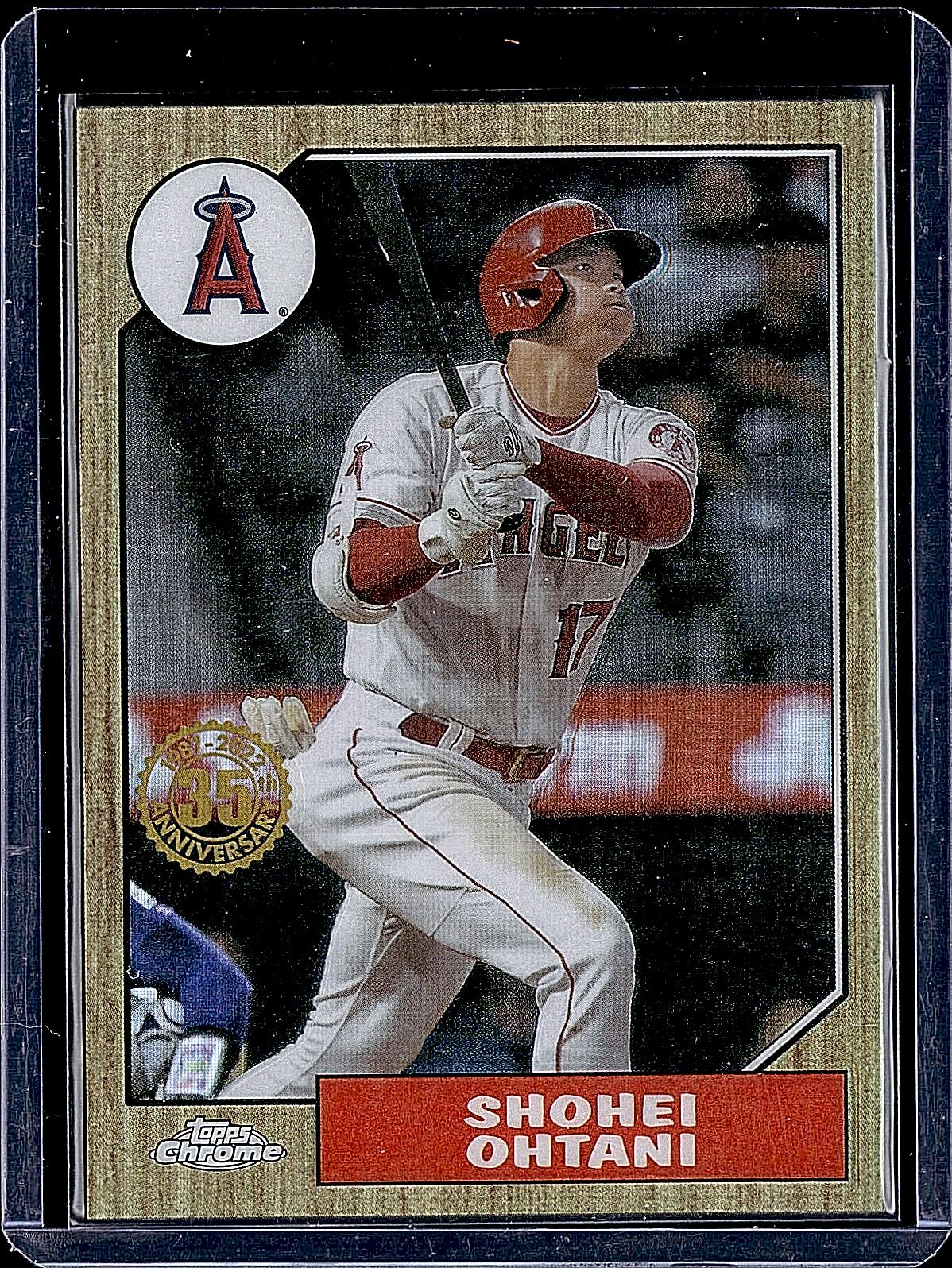 2022 Topps Chrome #87BC-2 Shohei Ohtani 1987 Topps Baseball 35th Anniversary