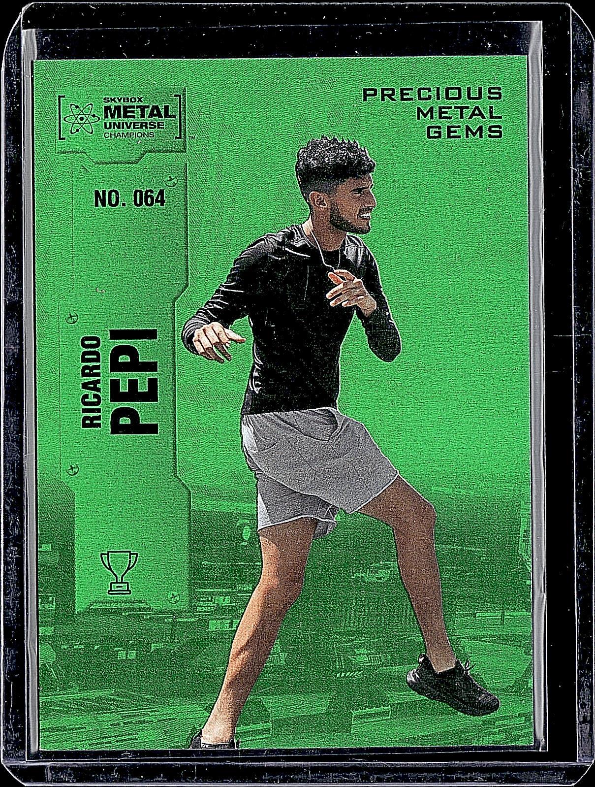 2022 SkyBox Metal Universe Champions #064 Ricardo Pepi Green #/10