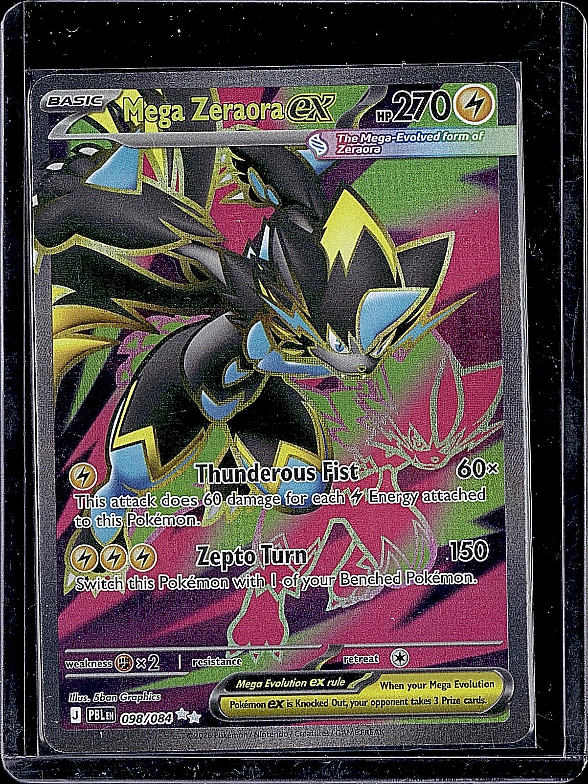 ME05: Pitch Black #098/084 Mega Zeraora ex