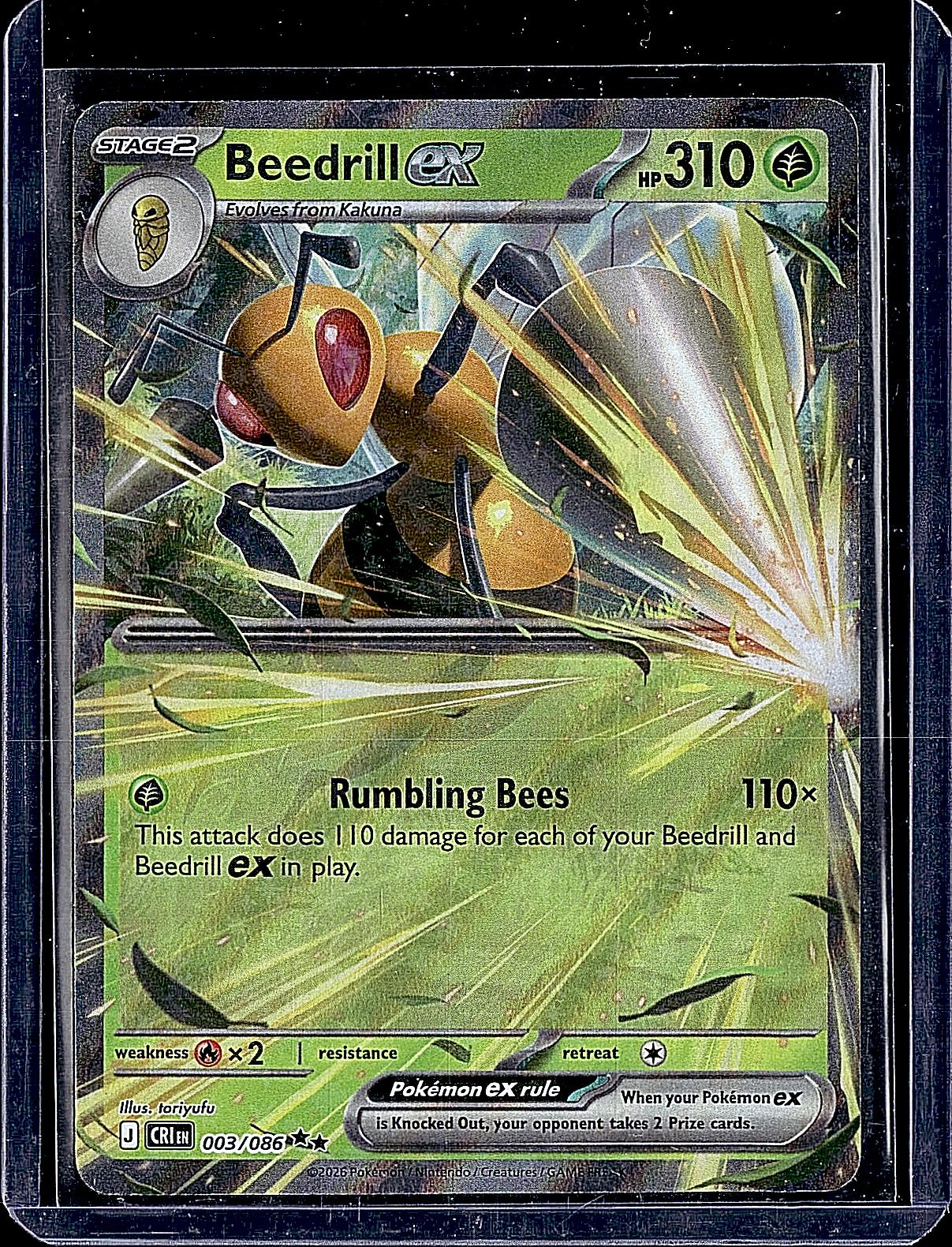 ME04: Chaos Rising #003/086 Beedrill ex