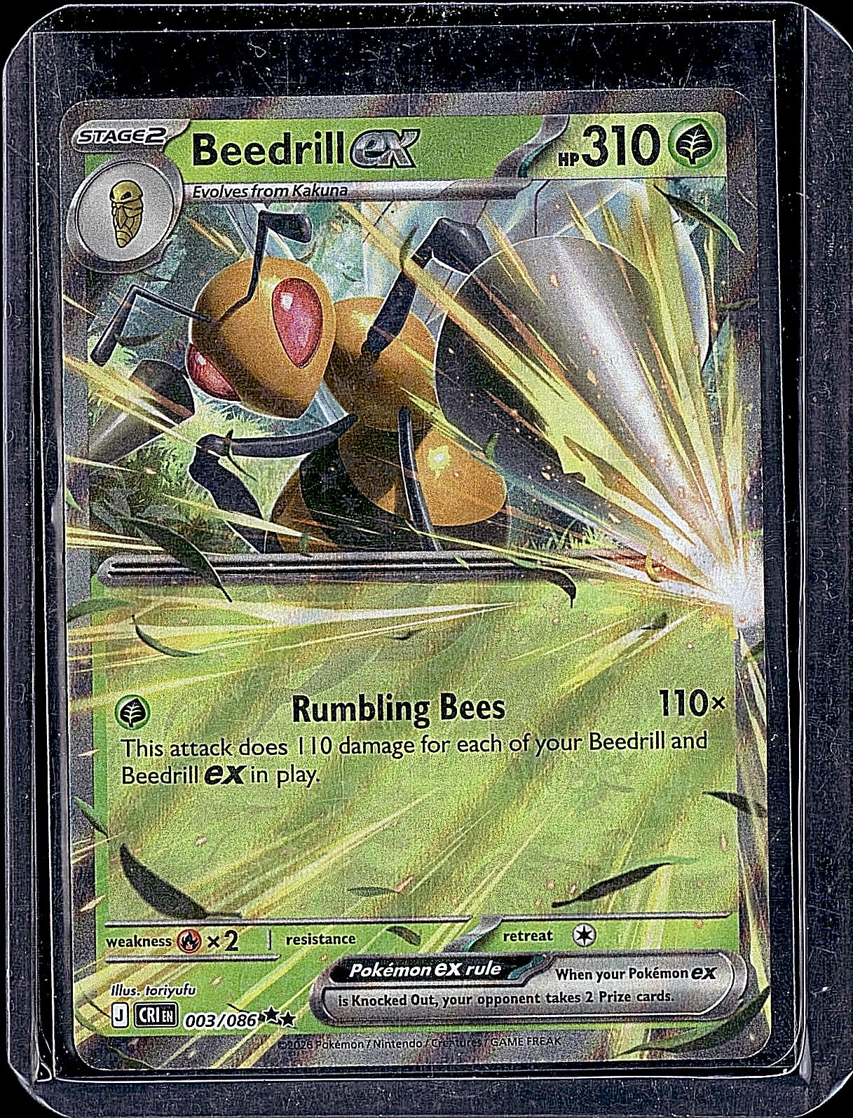 ME04: Chaos Rising #003/086 Beedrill ex