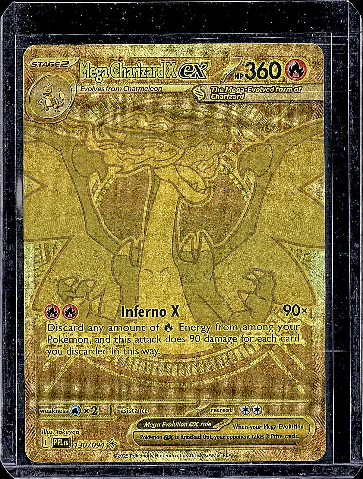 ME02: Phantasmal Flames #130/094 Mega Charizard X ex