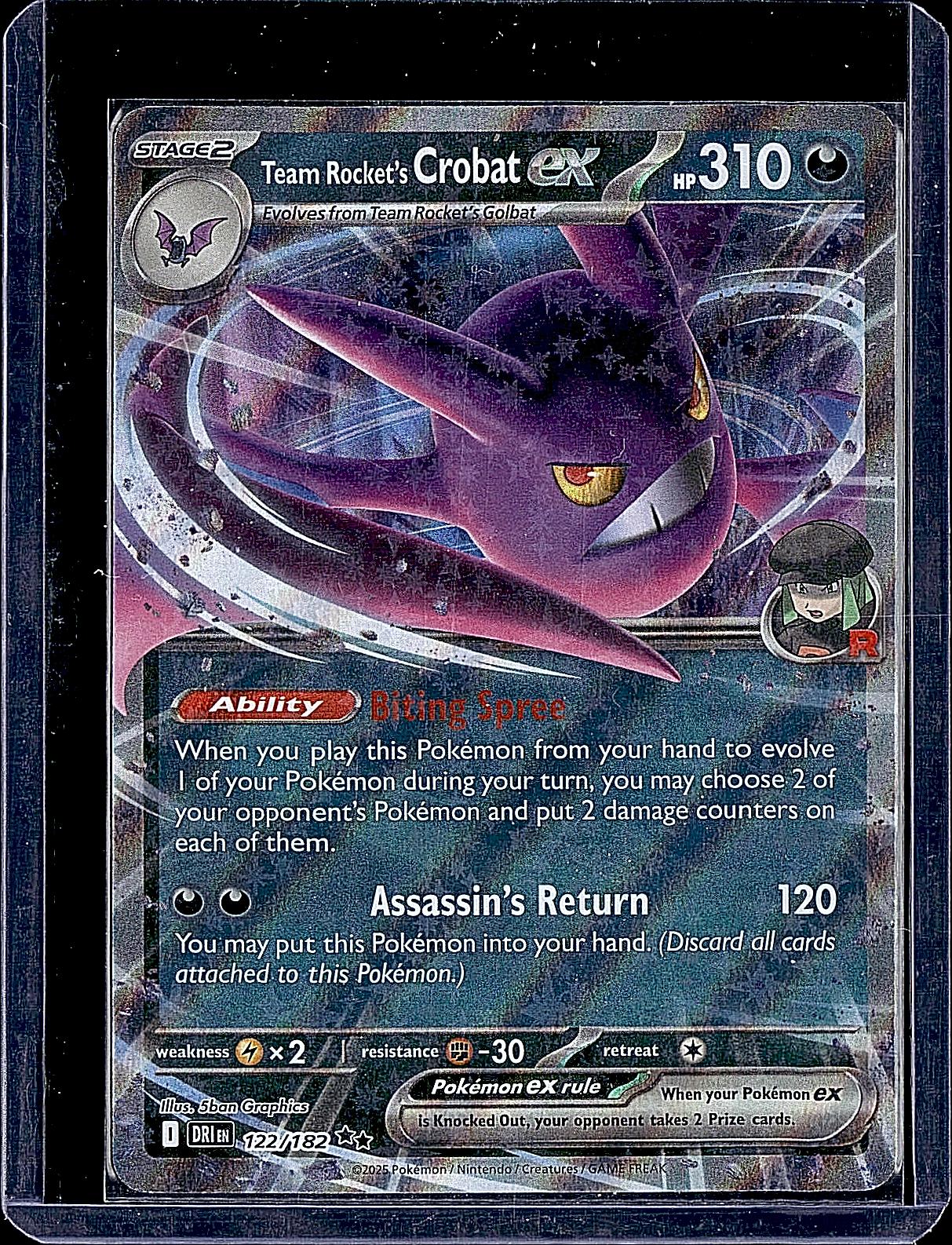 SV10: Destined Rivals #122/182 Team Rocket's Crobat ex