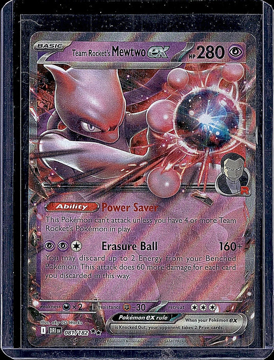 SV10: Destined Rivals #081/182 Team Rocket's Mewtwo ex
