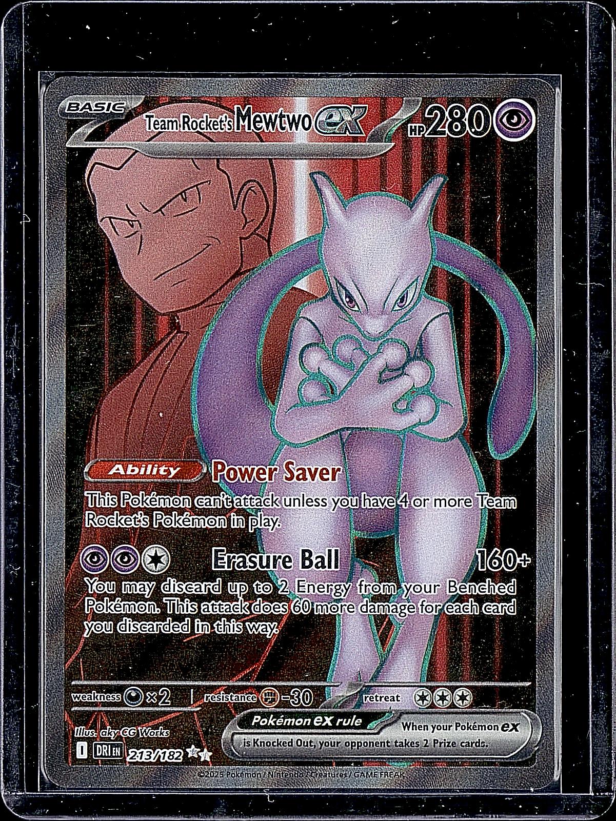 SV10: Destined Rivals #213/182 Team Rocket's Mewtwo ex