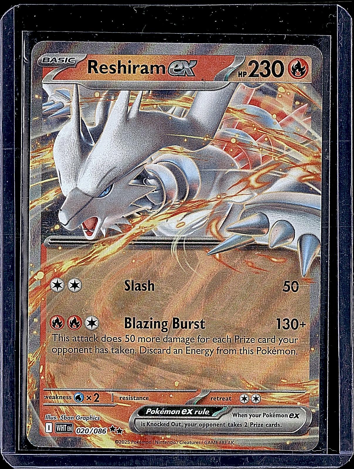 Miscellaneous Cards & Products #020/086 Reshiram ex (White Flare Stamped)