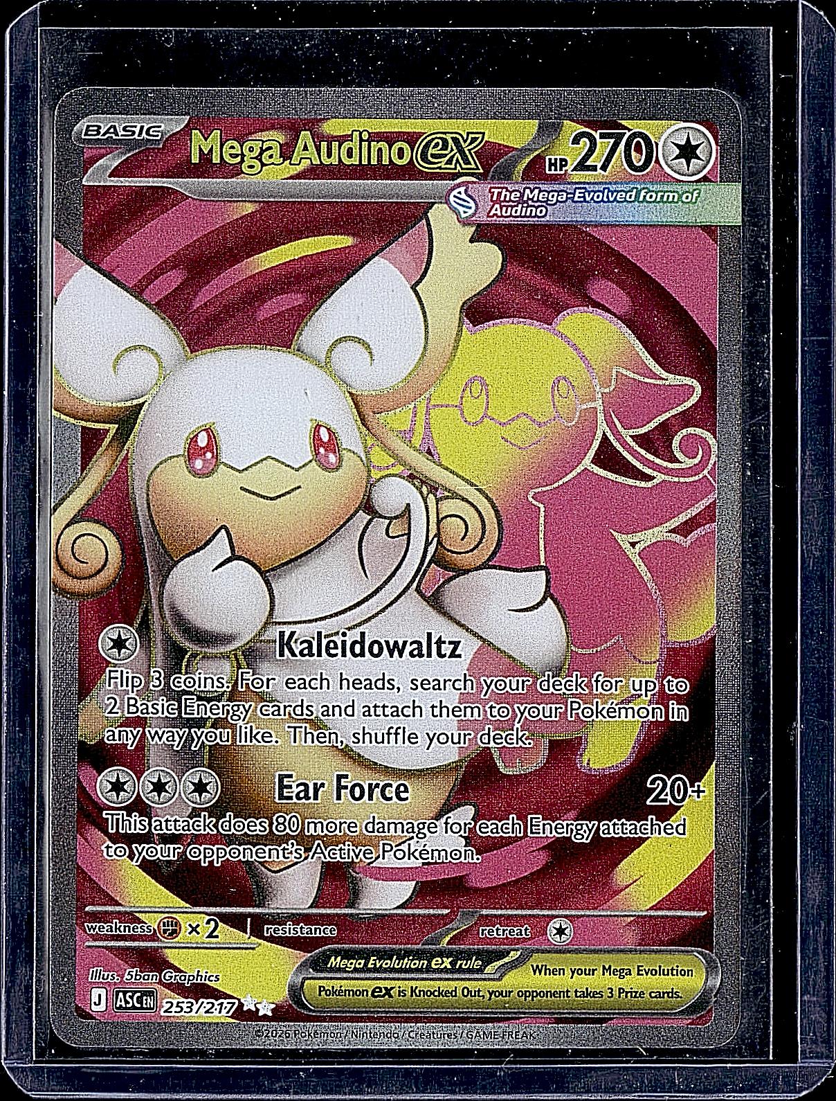 ME: Ascended Heroes #253/217 Mega Audino ex