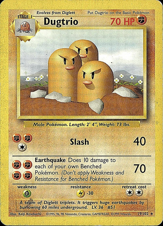 Base Set #019/102 Dugtrio