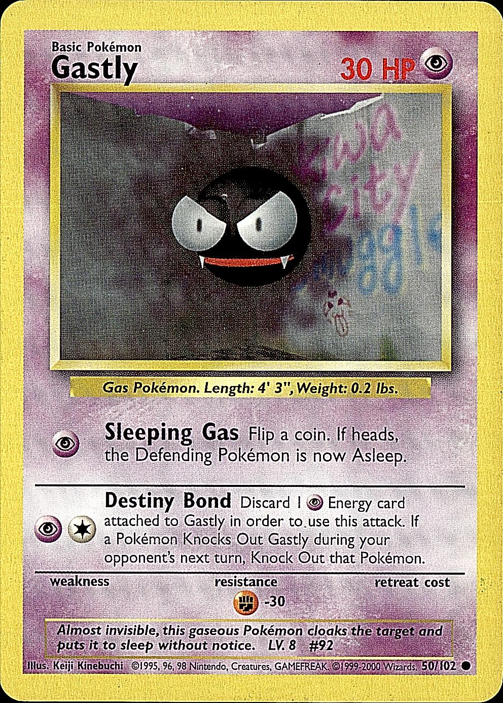 Base Set #050/102 Gastly