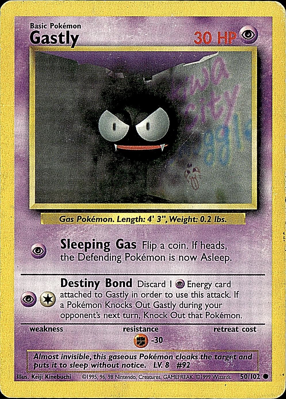 Base Set #050/102 Gastly