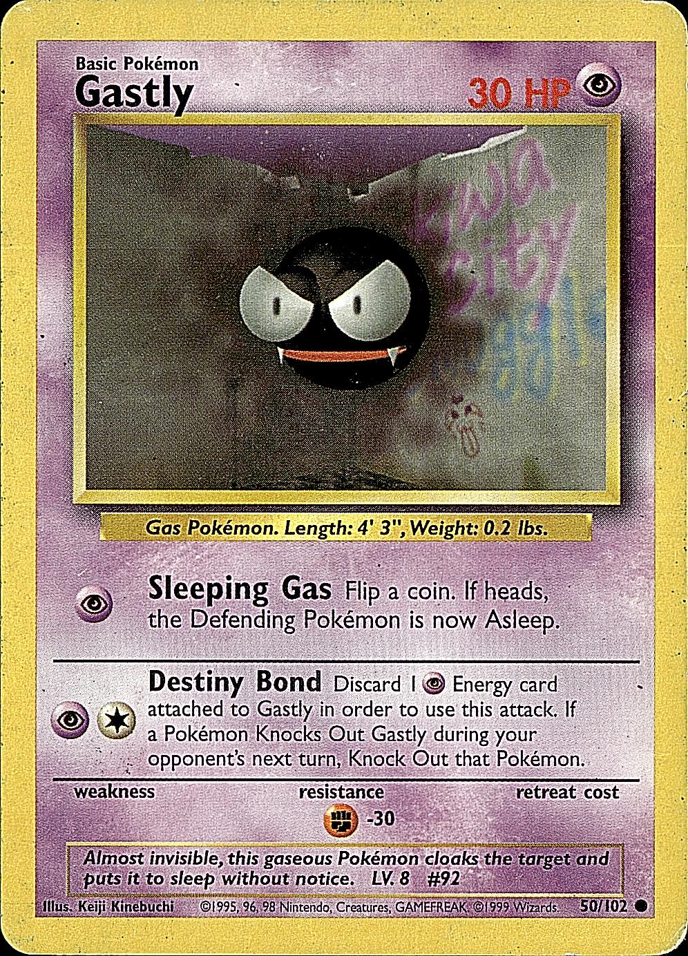 Base Set #050/102 Gastly
