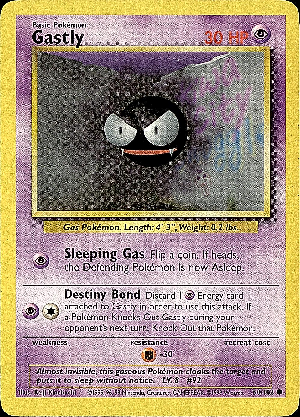 Base Set #050/102 Gastly