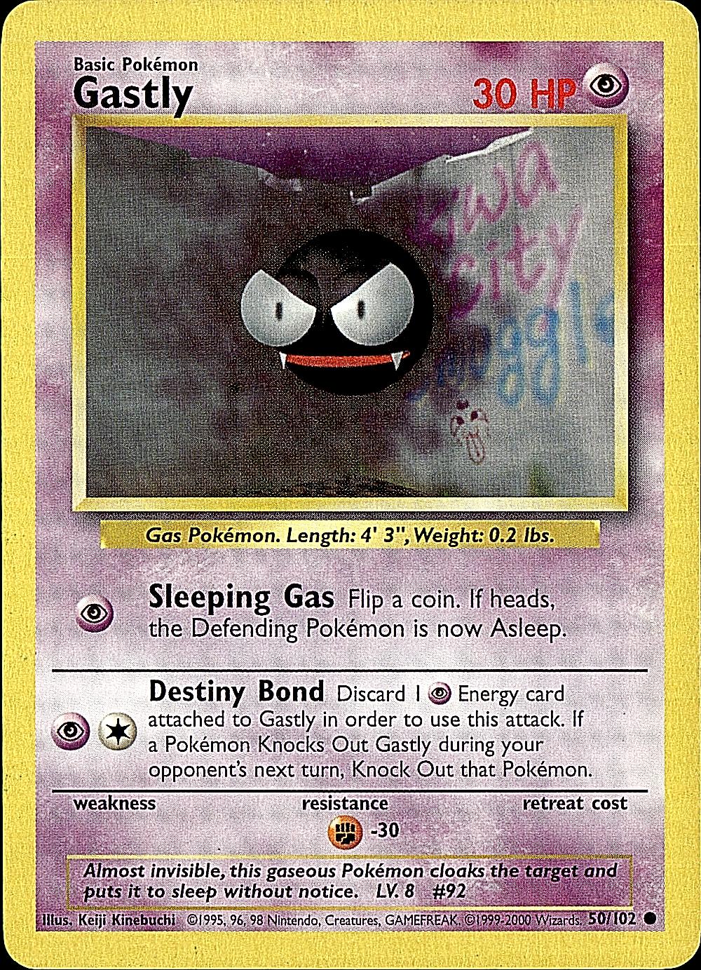 Base Set #050/102 Gastly