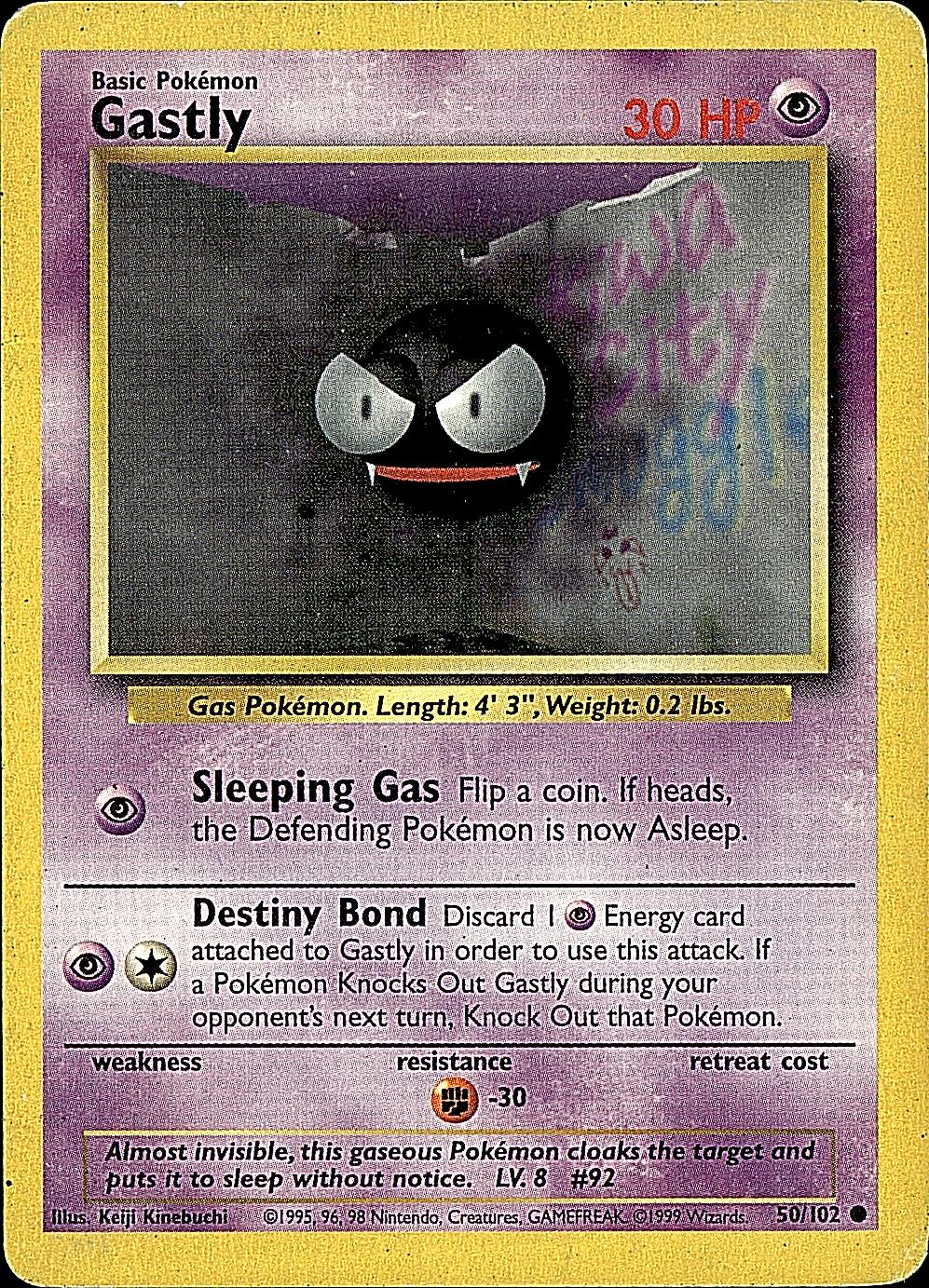 Base Set #050/102 Gastly