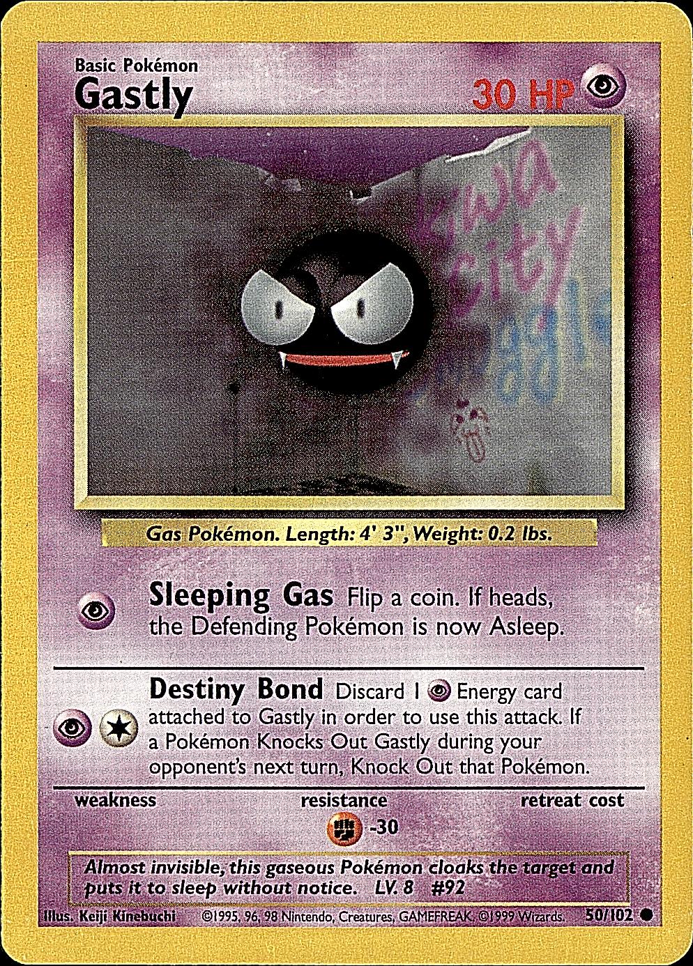 Base Set #050/102 Gastly