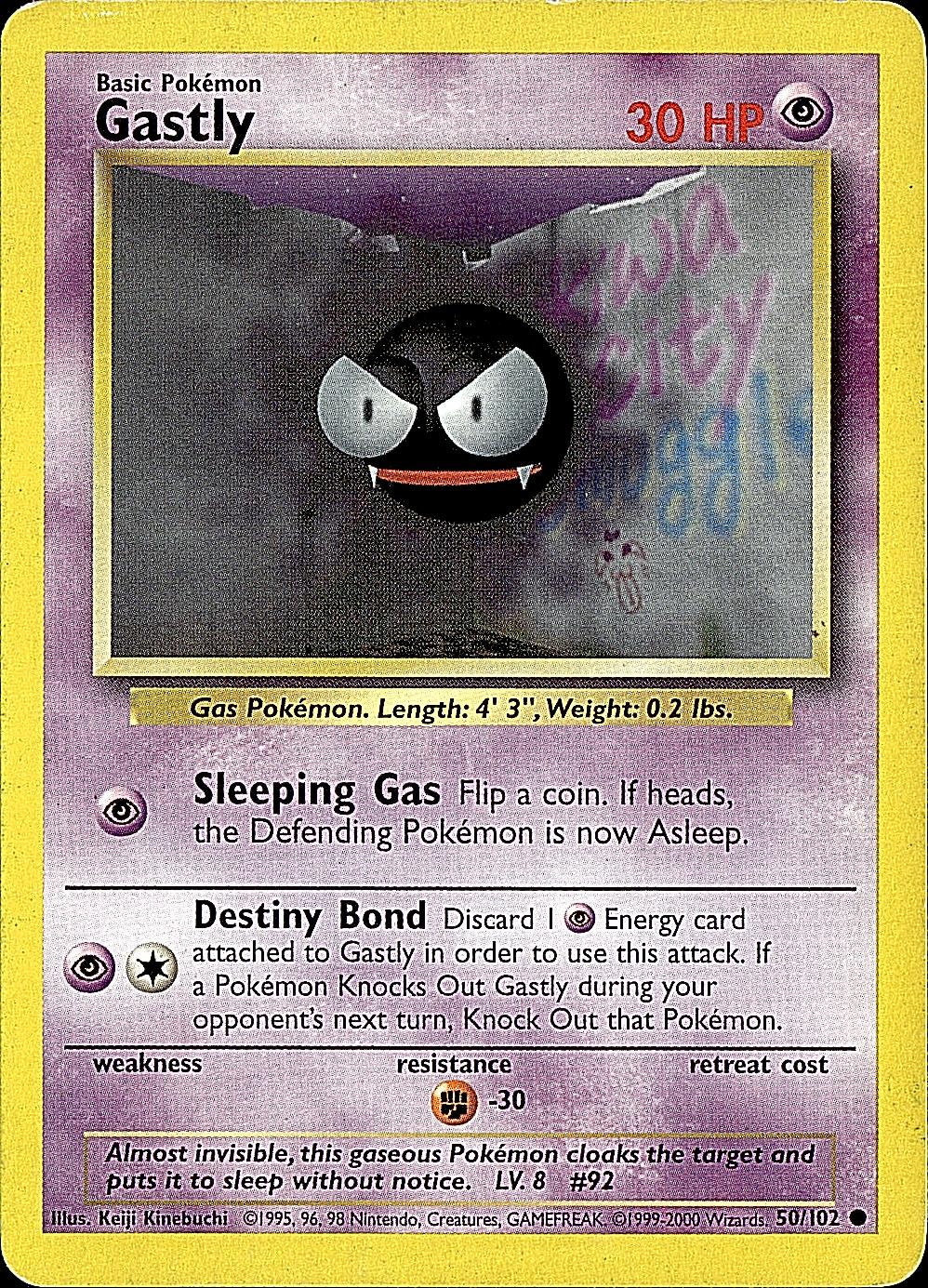 Base Set #050/102 Gastly
