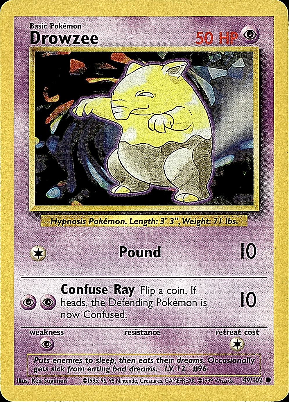 Base Set #049/102 Drowzee