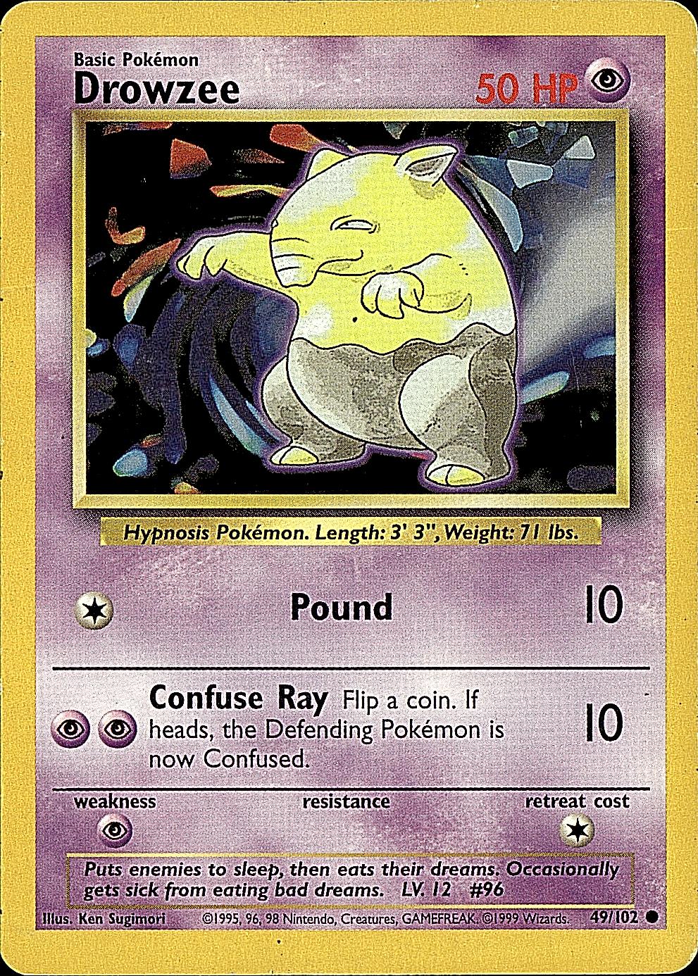 Base Set #049/102 Drowzee