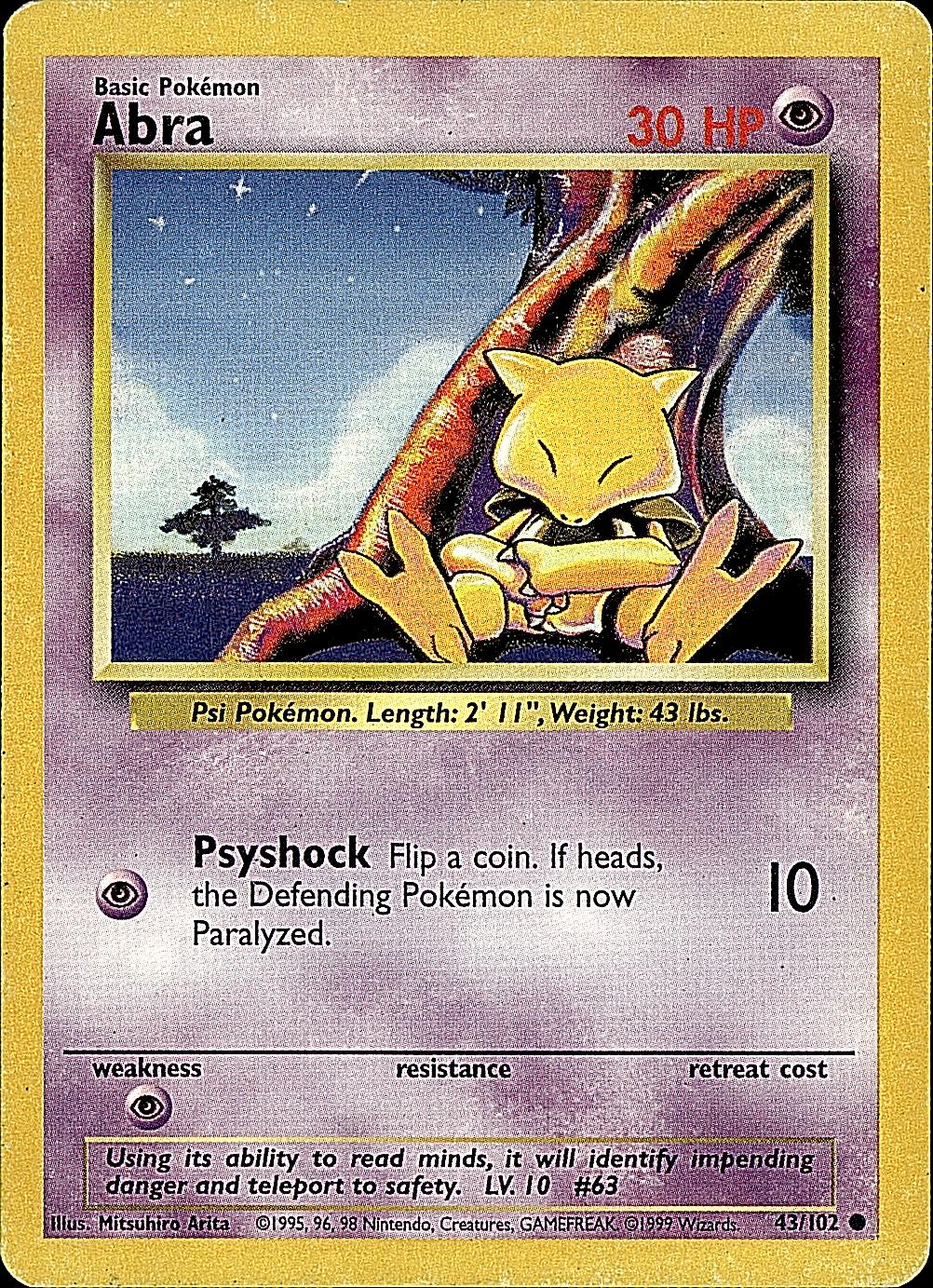 Base Set #043/102 Abra