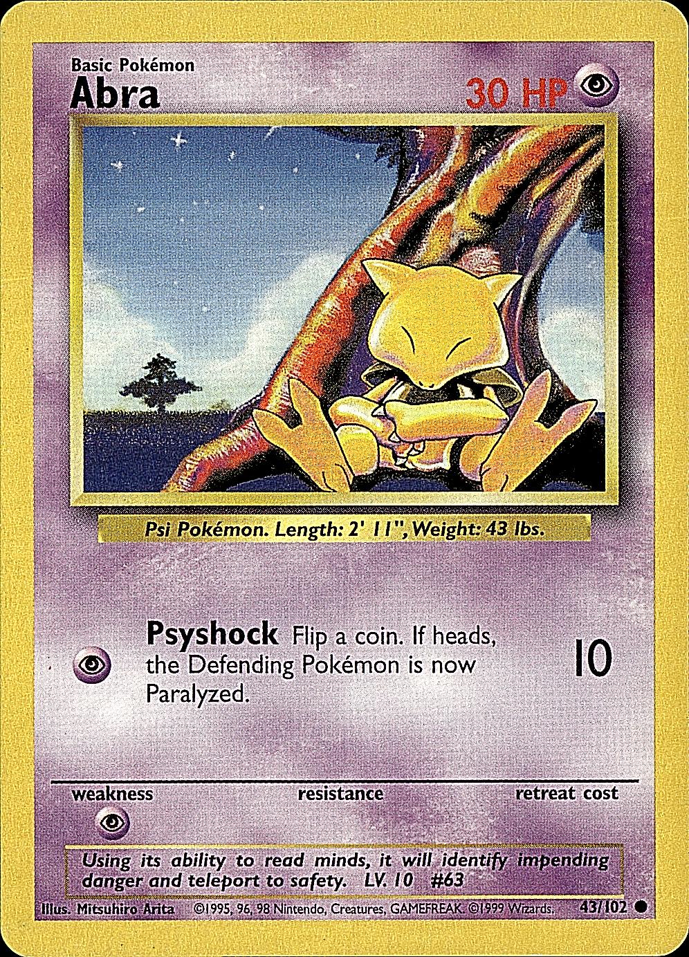 Base Set #043/102 Abra