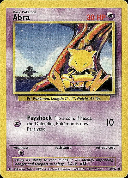 Base Set #043/102 Abra