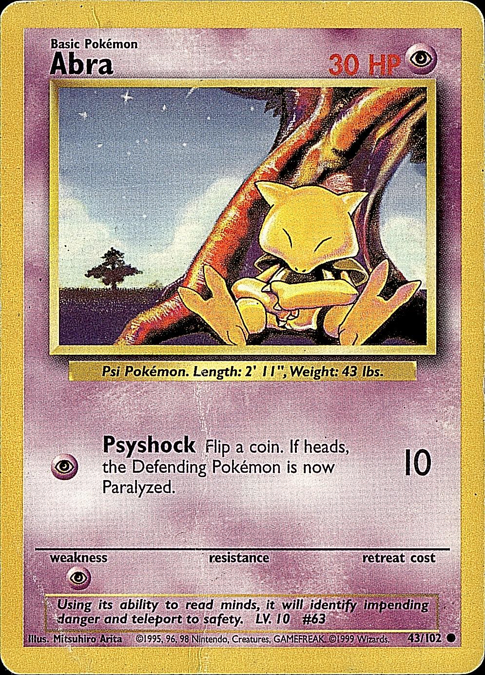 Base Set #043/102 Abra