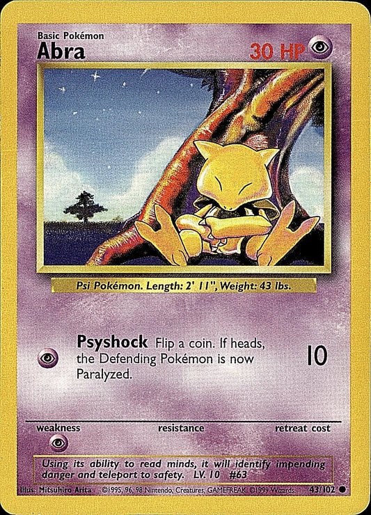 Base Set #043/102 Abra