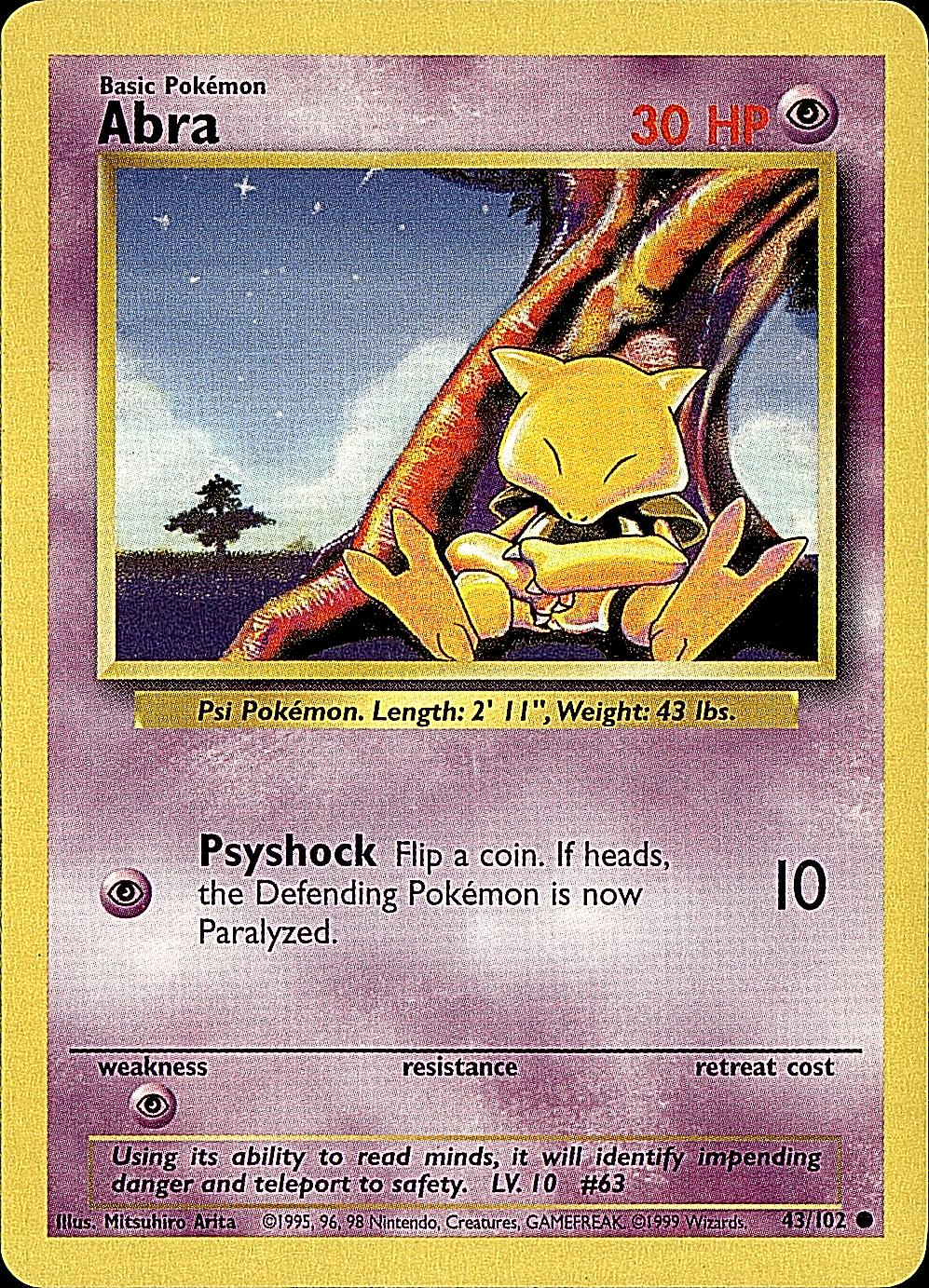 Base Set #043/102 Abra