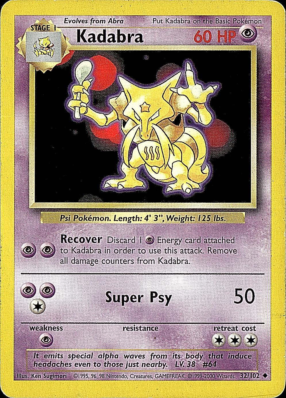 Base Set #032/102 Kadabra