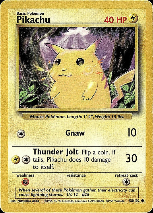 Base Set #058/102 Pikachu