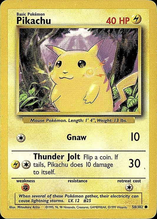 Base Set #058/102 Pikachu
