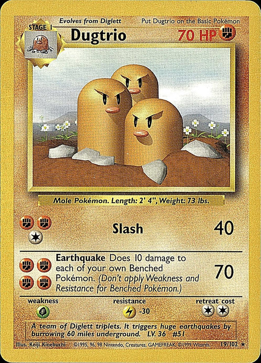 Base Set #019/102 Dugtrio